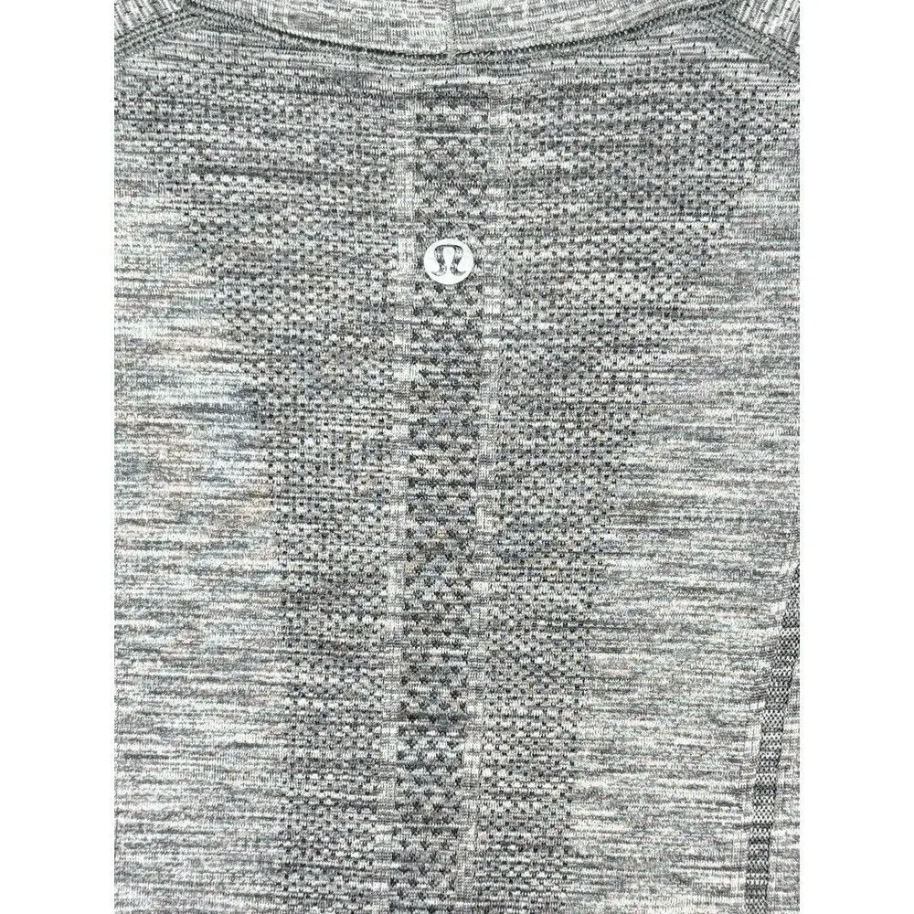 Lululemon Swiftly Tech Long Sleeve Shirt 2.0 Heathered Slate Gray Thumbholes 10